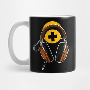 Headphones Orange Mug